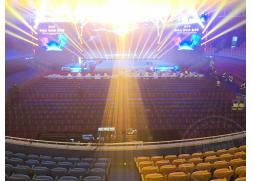 蘭州2020鄭州春芝堂戰(zhàn)略活動(dòng)發(fā)布會(huì)由華熠物料租賃供應(yīng)商助力數(shù)千把黑色折疊椅